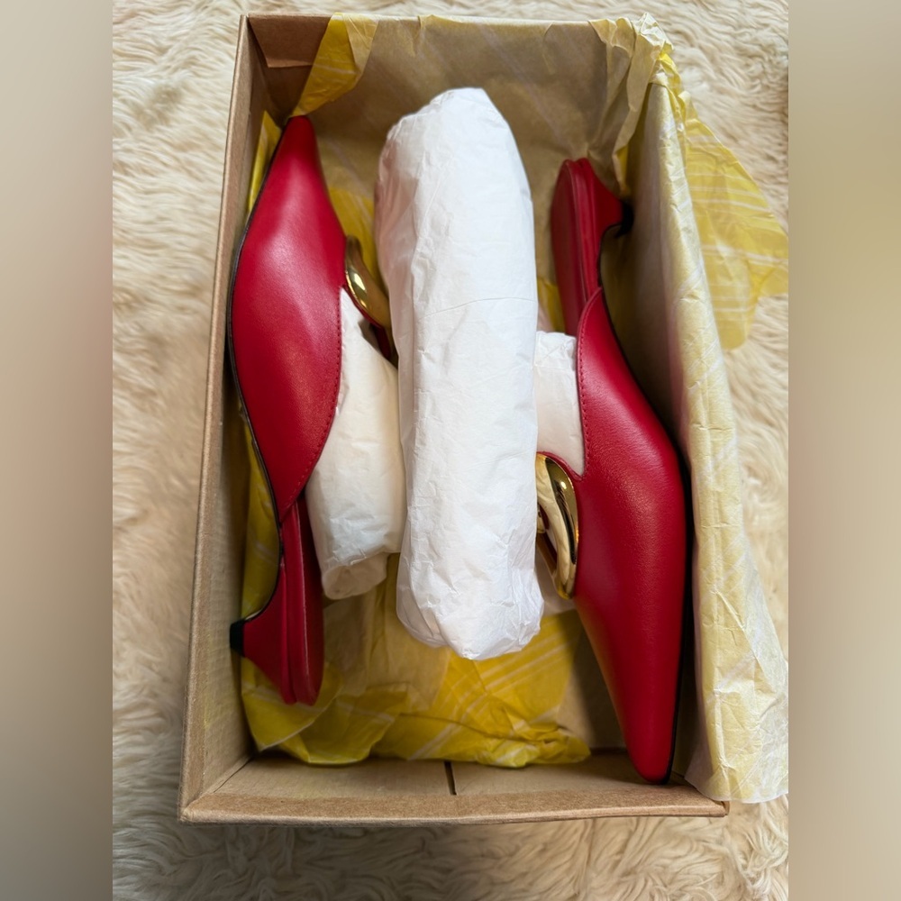 NWT Anthropologie Maeve Heart Mule Heels - Size 7 - Picture 5 of 6